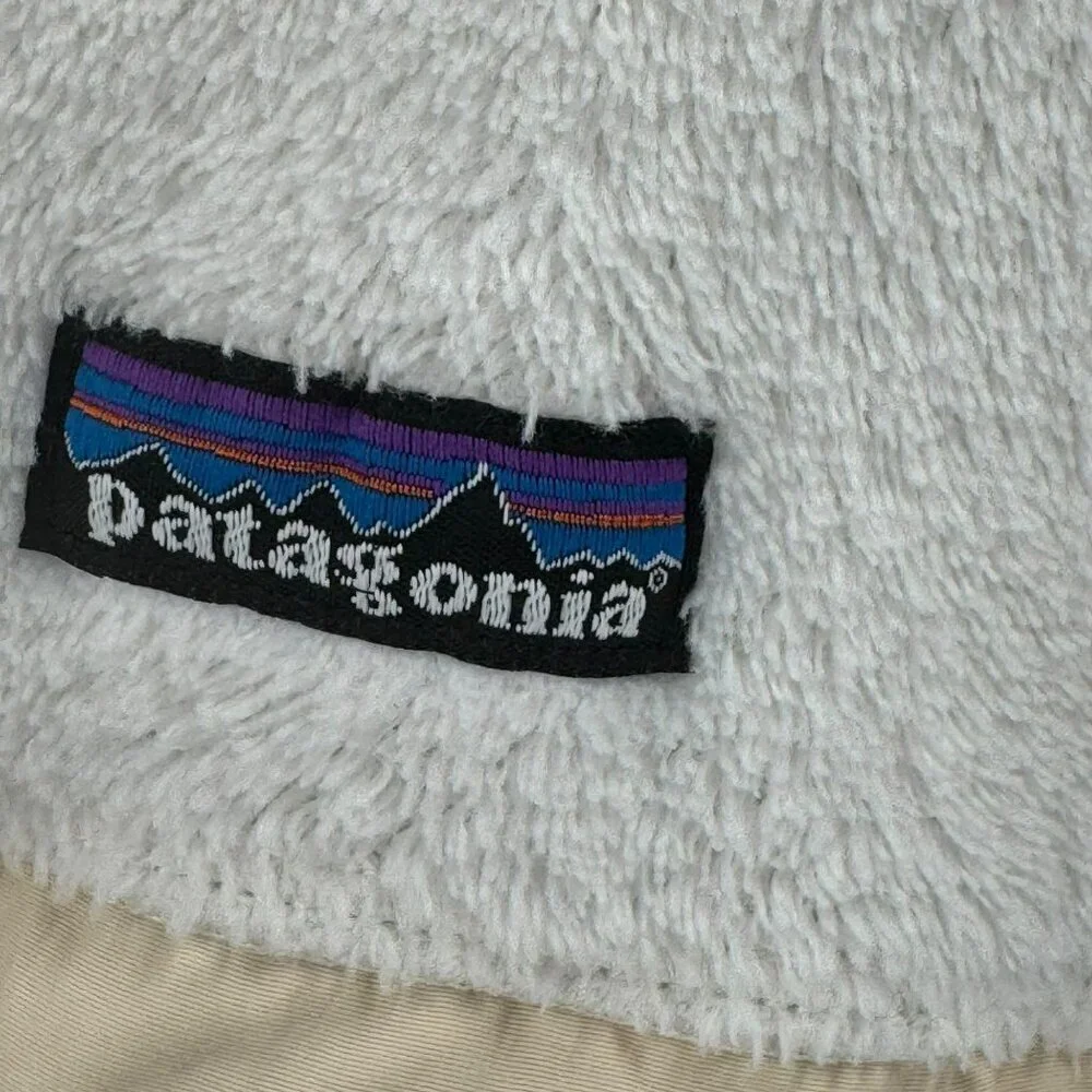 Patagonia Womens White 4-Snap Fleece Pullover Jacket Size M - Picture 2 of 5